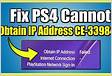 How to fix the Cannot Obtain IP address error on PS